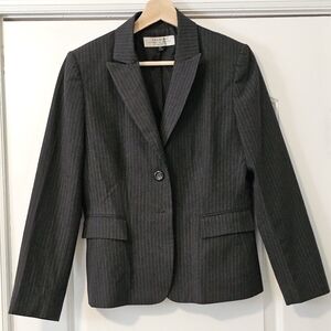 Dark Gray Pinstripe Blazer